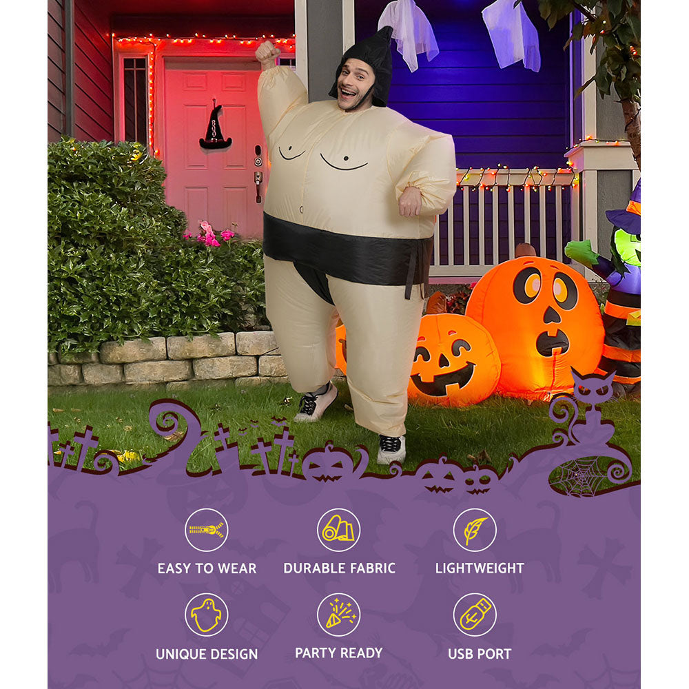 Sumo Inflatable Costume 1.5m Adult Unisex Halloween Cosplay