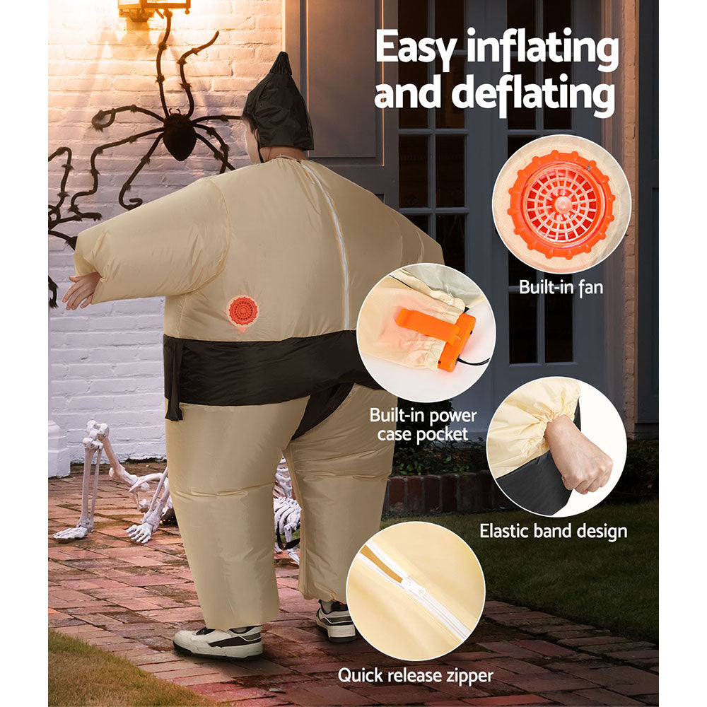 Sumo Inflatable Costume 1.5m Adult Unisex Halloween Cosplay