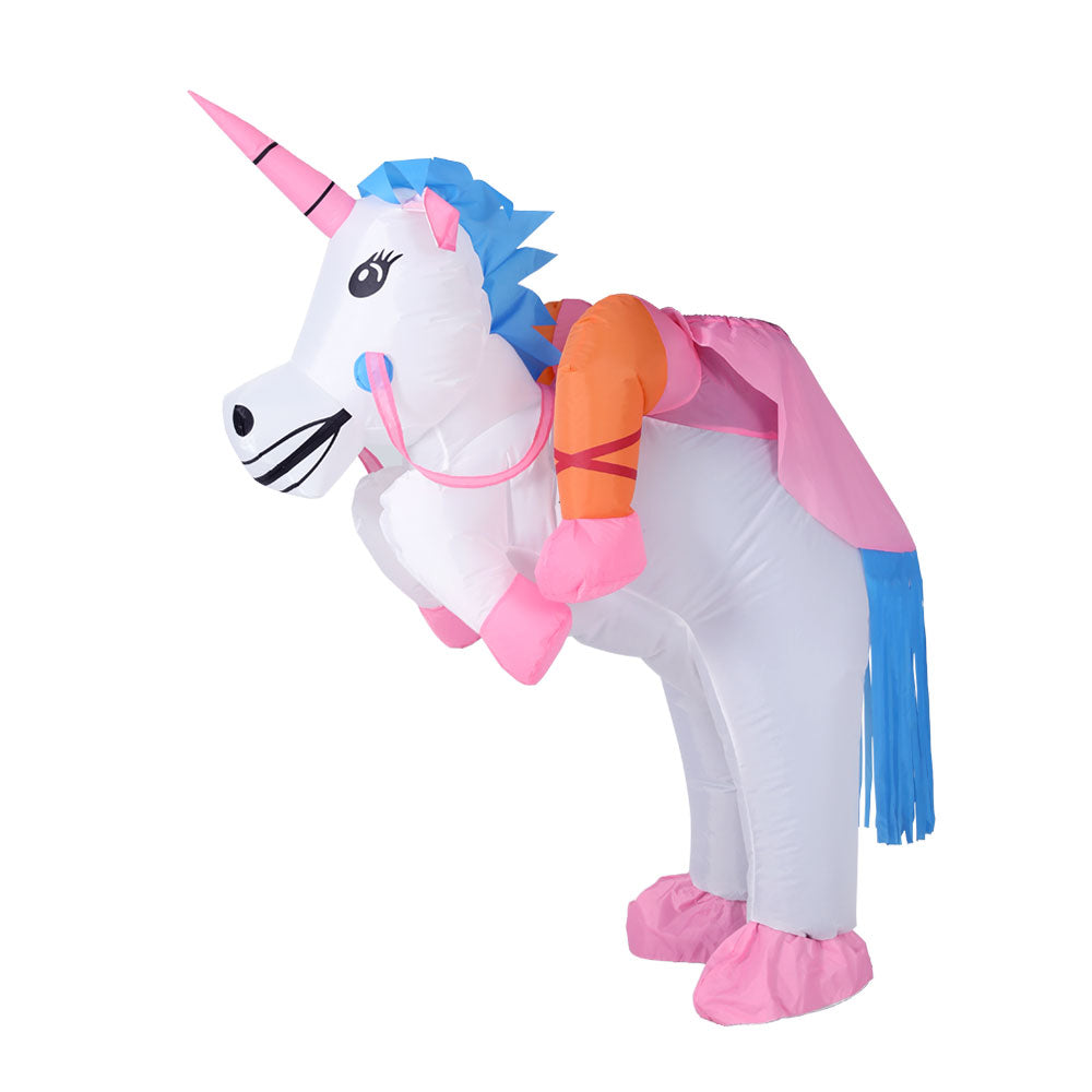 Unicorn Inflatable Costume Adult Fancy Dress White