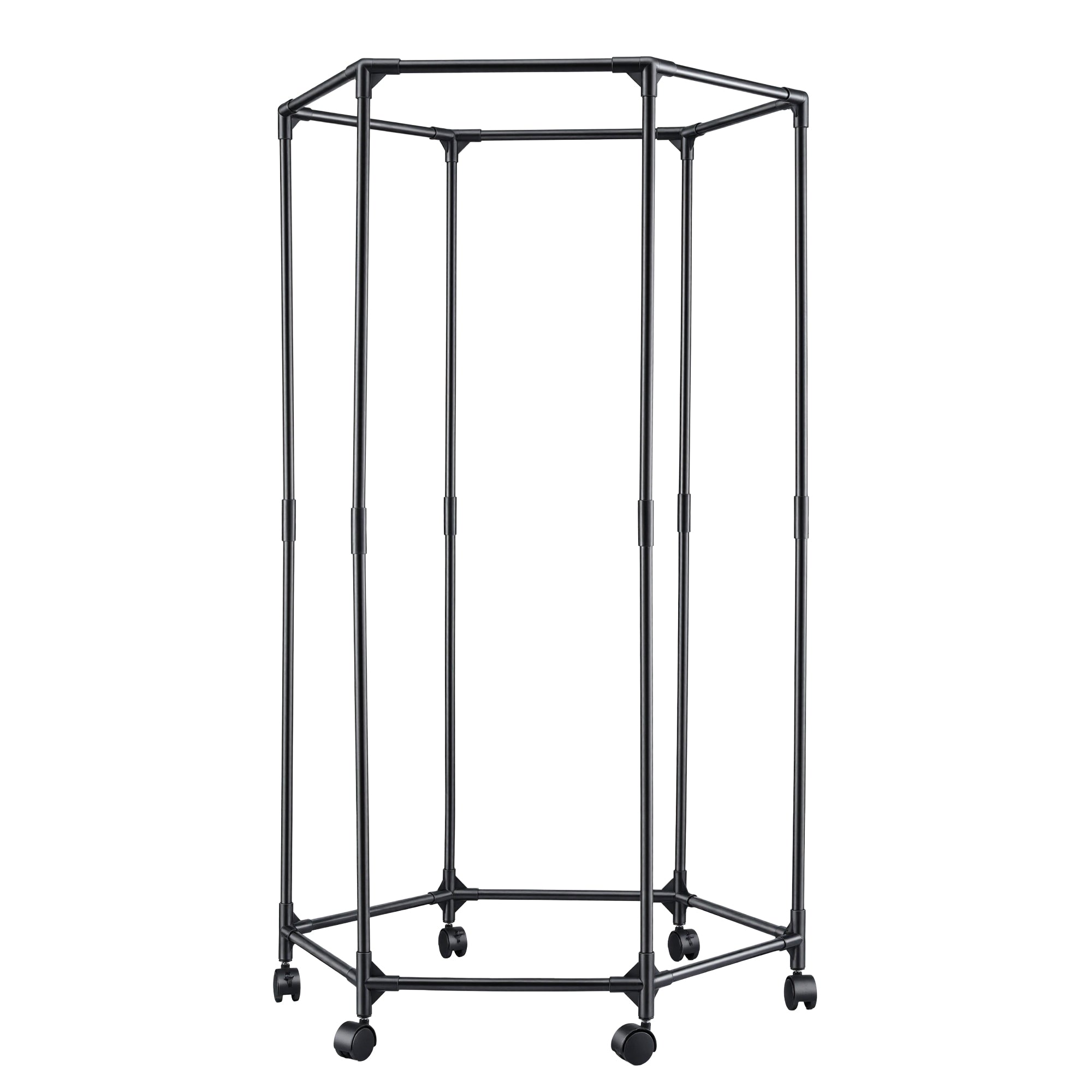 Artiss Clothes Rack Airer Rail Coat Stand Wheels 6 Rods