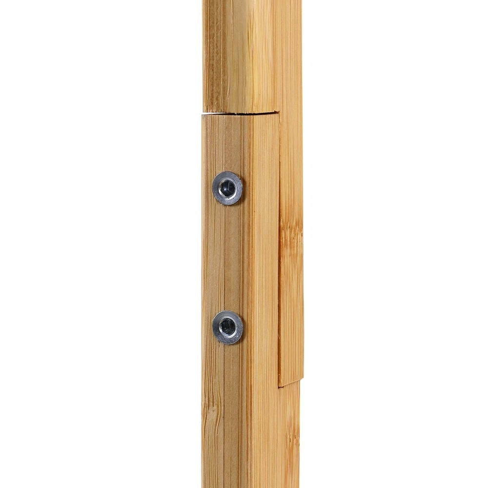 Artiss Bamboo Coat Stand 9 Hooks Airer Rack Pine