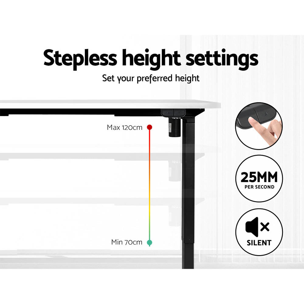 Artiss 120CM Motorised Standing Desk White