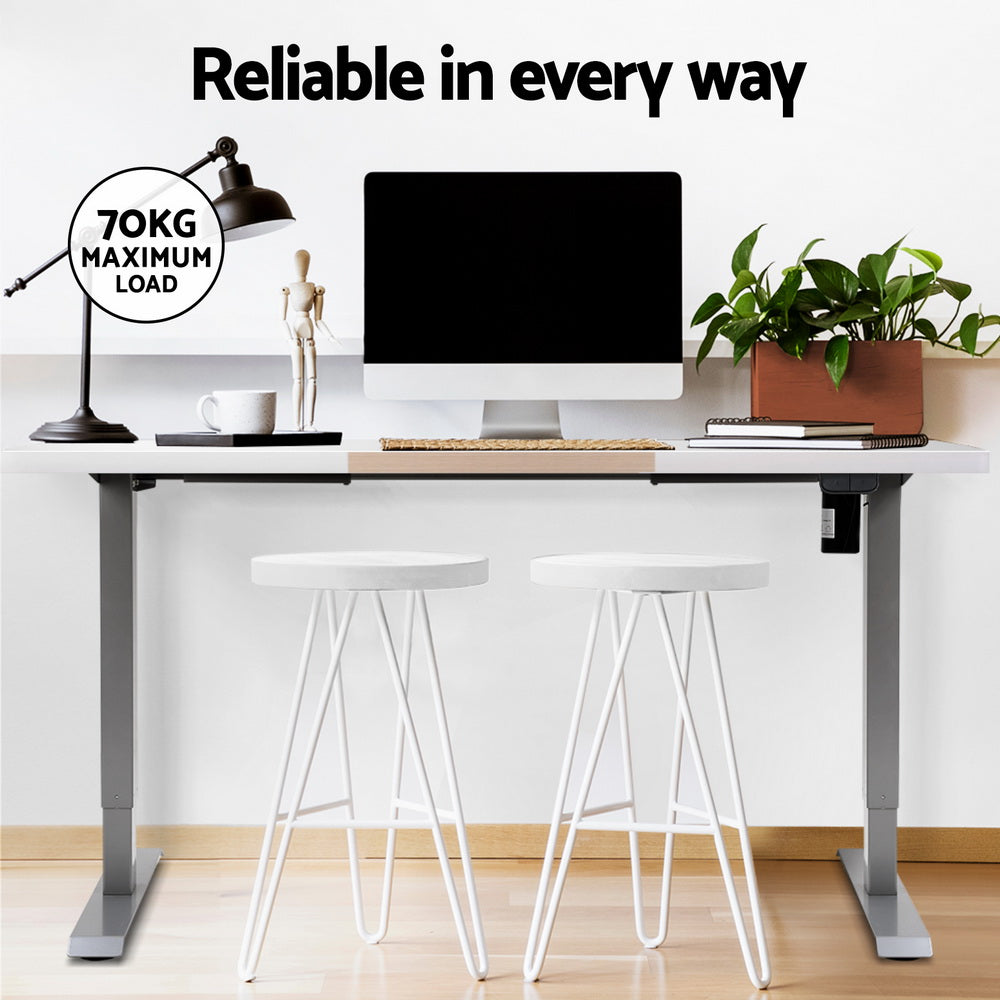 Artiss 140CM Electric Standing Desk Dual-Motor Grey