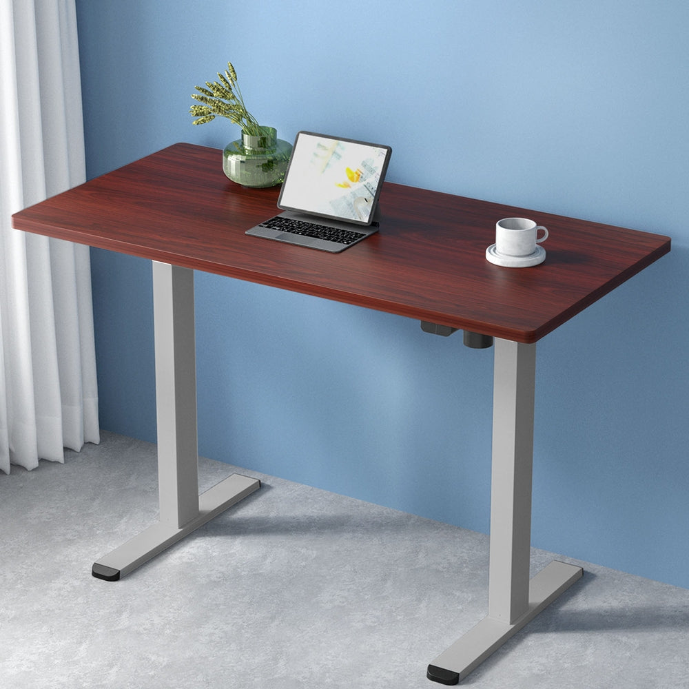 Artiss 140CM Motorised Standing Desk Walnut