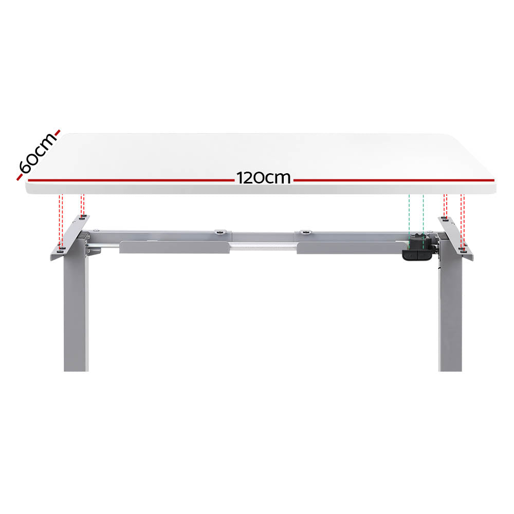 Artiss 120CM Motorised Standing Desk White