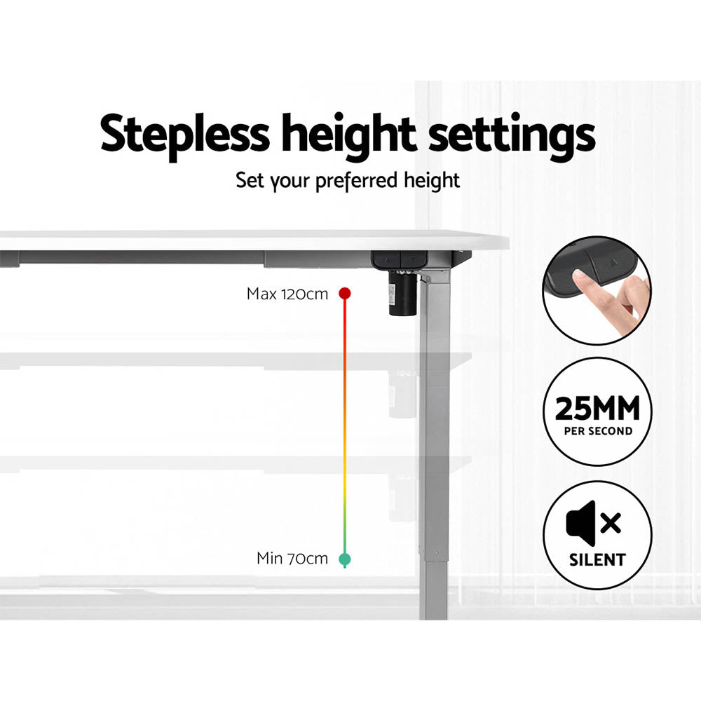 Artiss 120CM Motorised Standing Desk White
