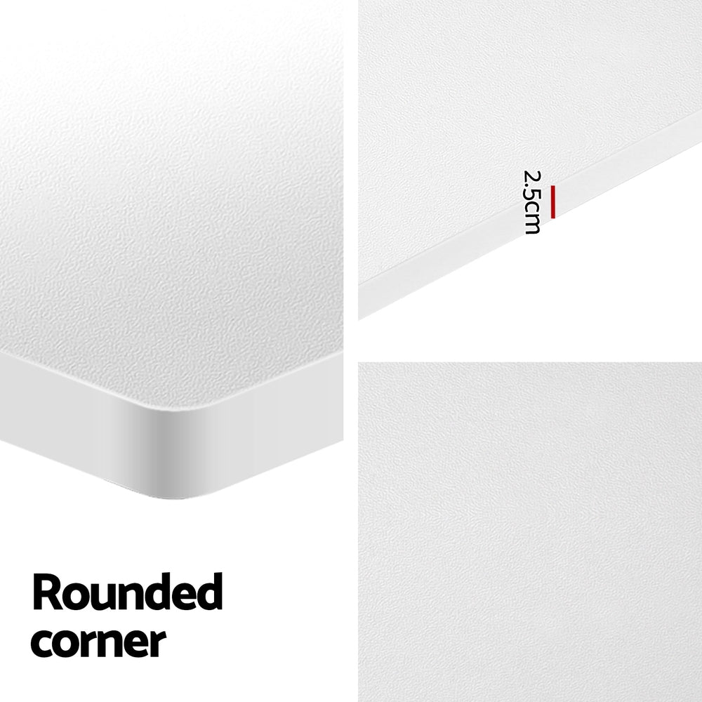 Artiss 120CM Electric Standing Desk with Storage Shelf White