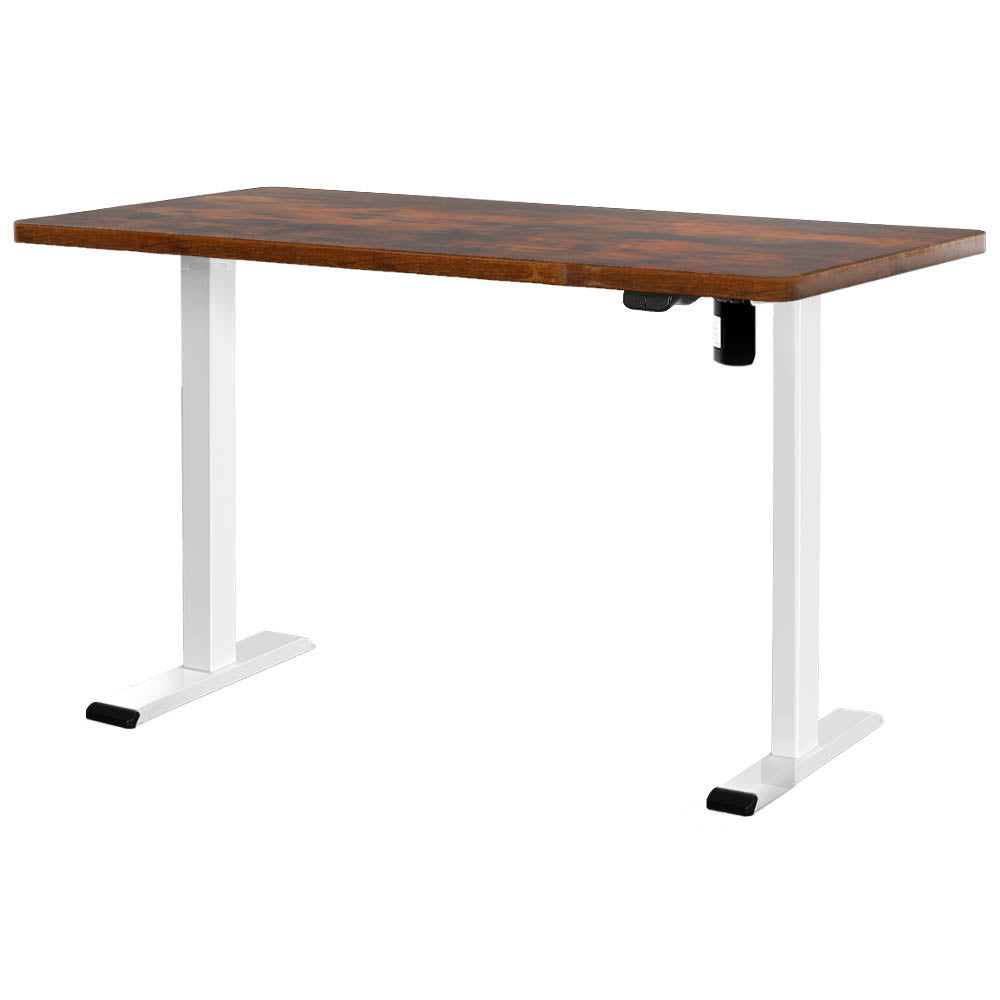 Artiss 140cm Motorised Standing Desk Rustic Brown