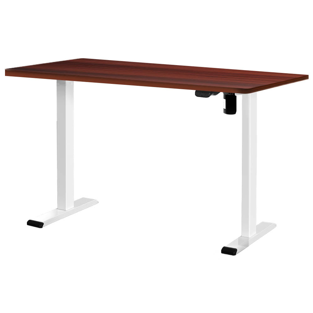 Artiss 120CM Motorised Sit-Stand Desk Walnut