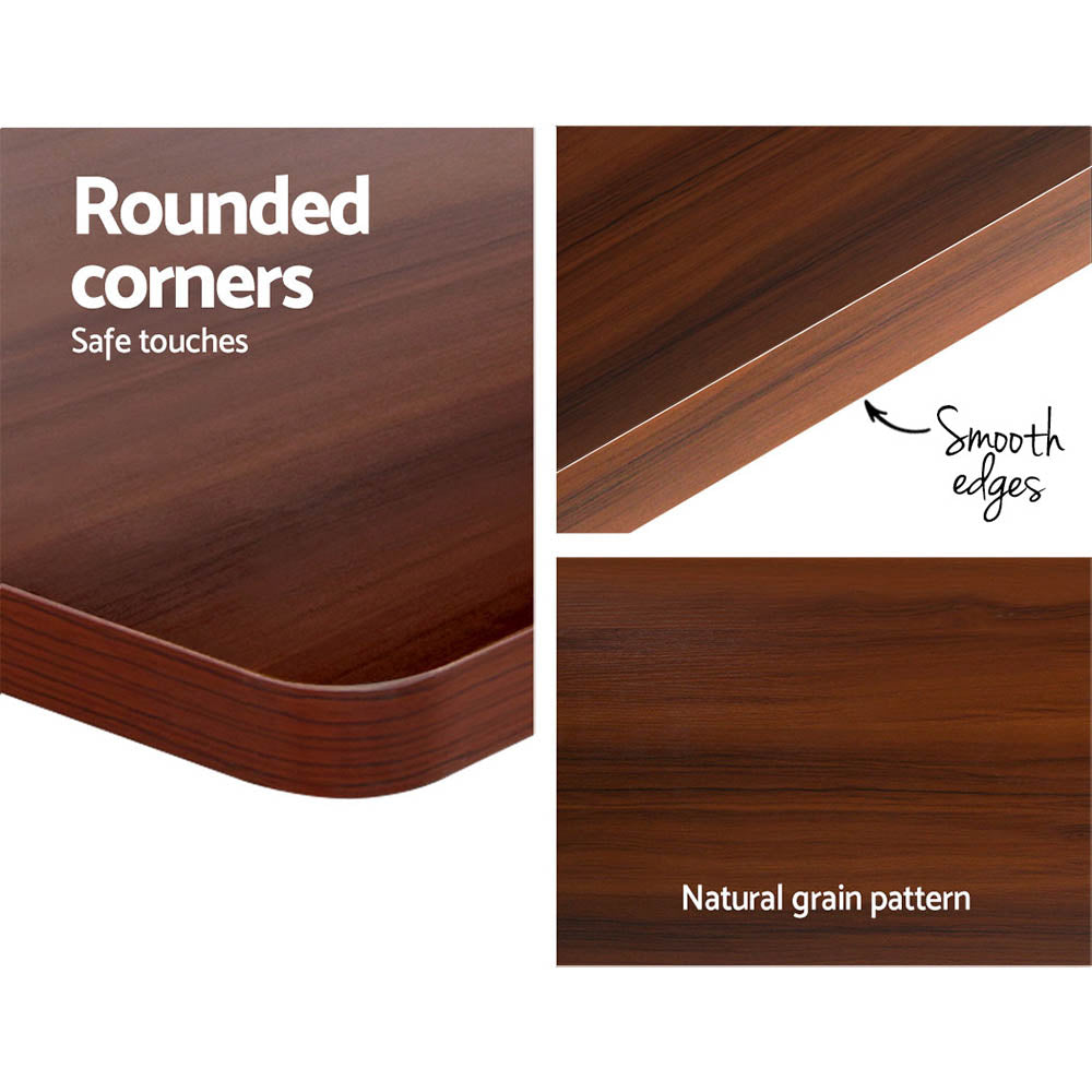Artiss 120CM Motorised Sit-Stand Desk Walnut
