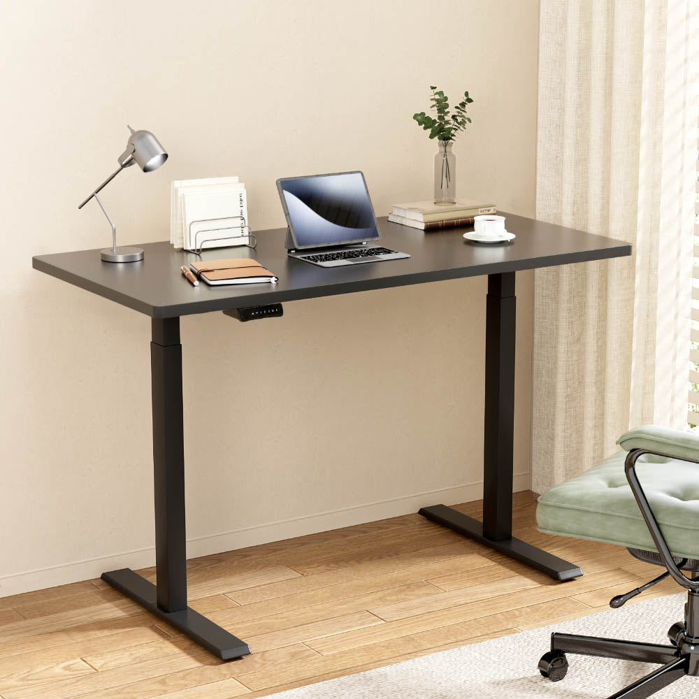 Artiss 140CM Motorised Standing Desk Dual Motor Black