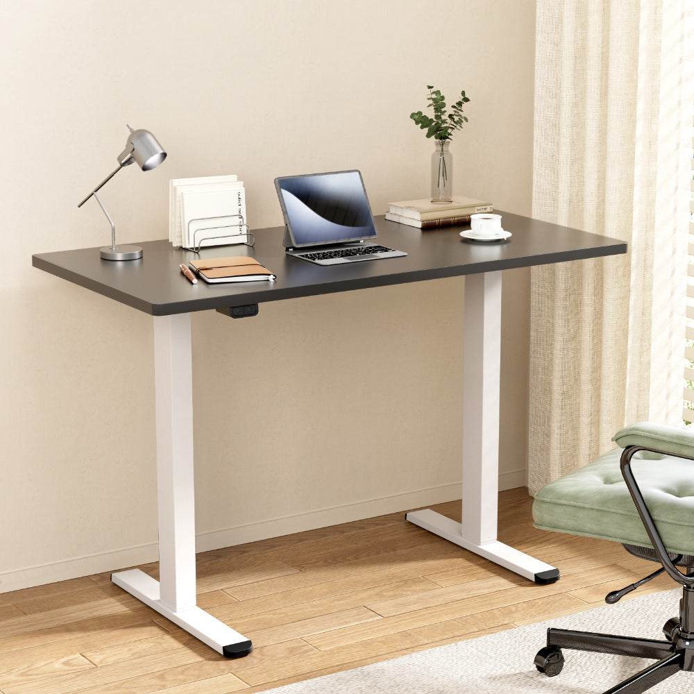 Artiss 140cm Motorised Standing Desk Dual Motor Black