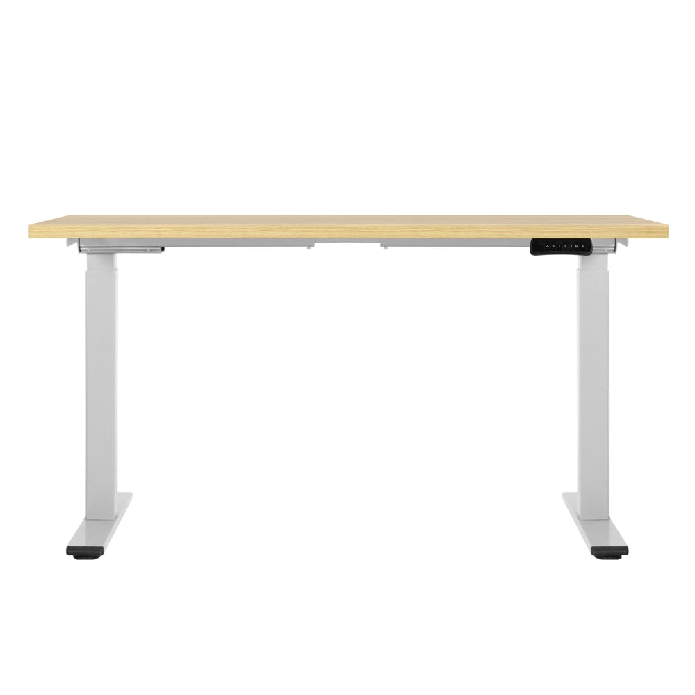 Artiss 120cm Standing Desk Dual Motor White Oak