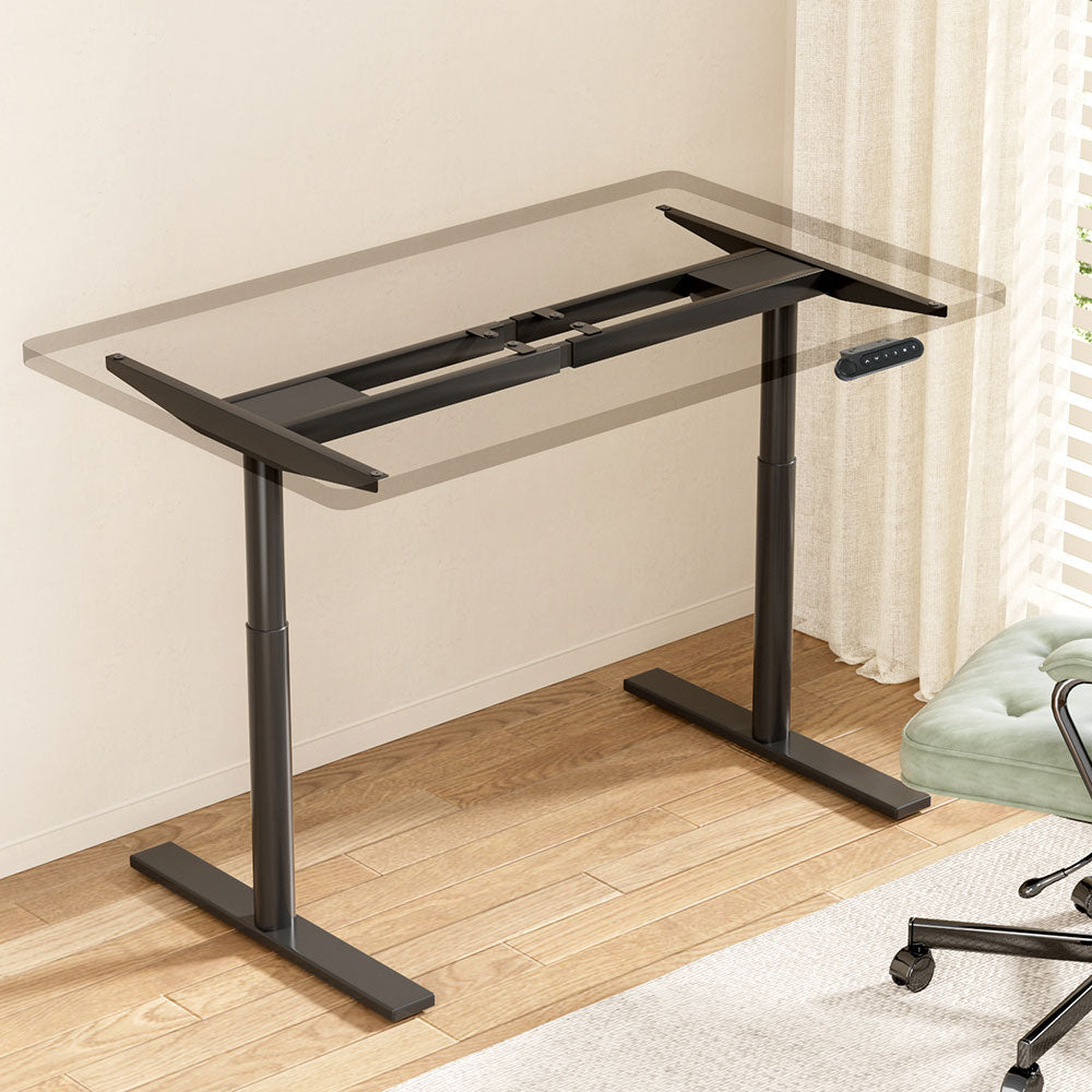 Artiss Dual Motor Standing Desk Frame Adjustable Black