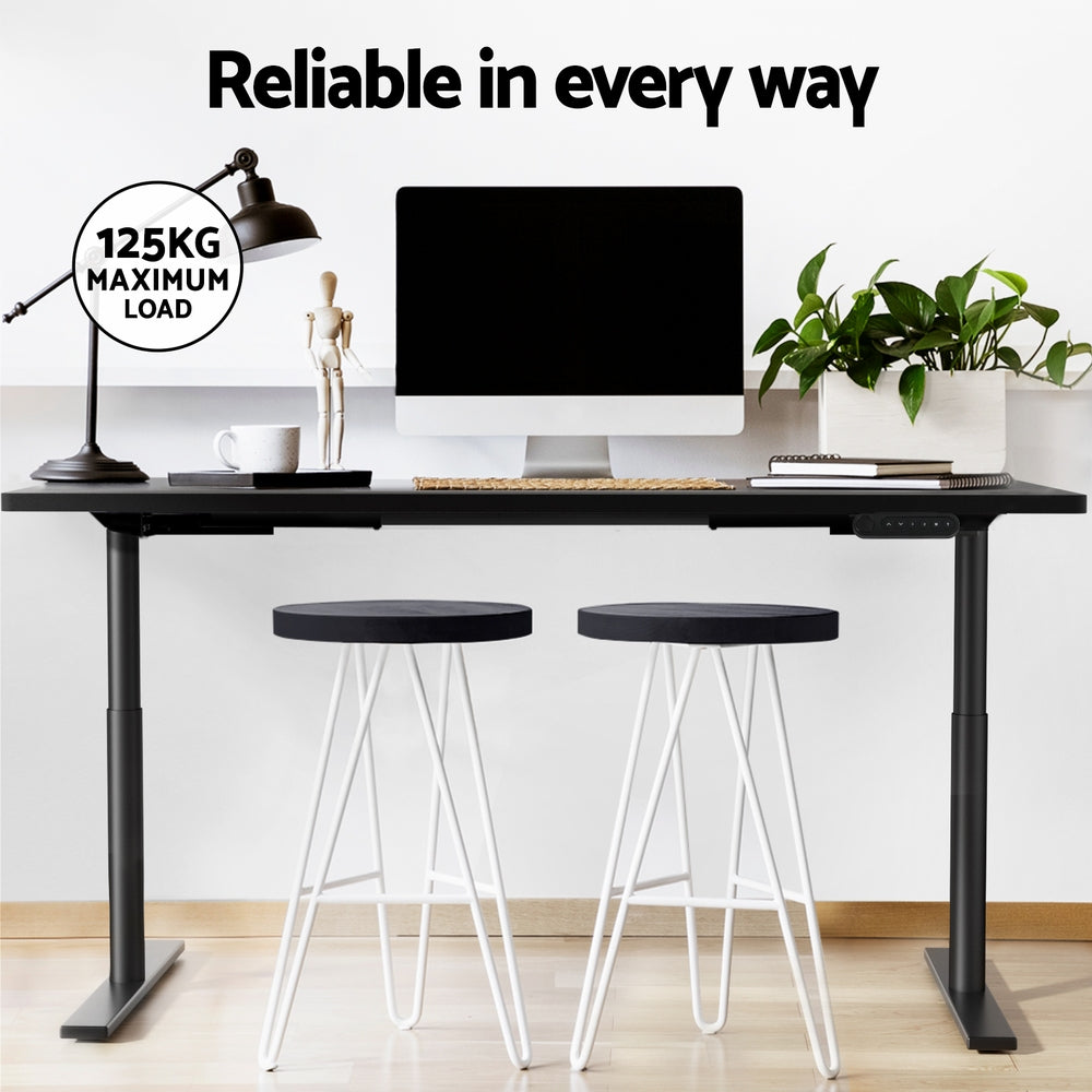 Artiss 120CM Motorised Electric Standing Desk Dual Motor Black