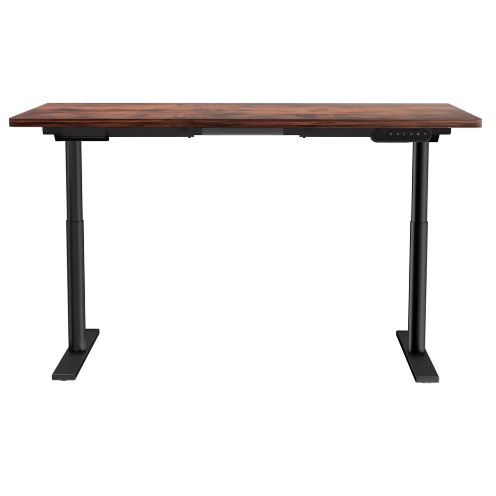 Artiss 140CM Motorised Standing Desk Dual Motor Rustic Brown