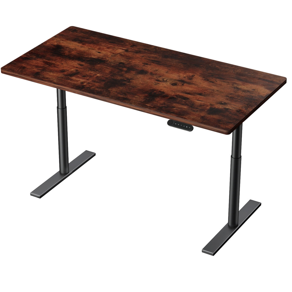 Artiss 140CM Motorised Standing Desk Dual Motor Rustic Brown