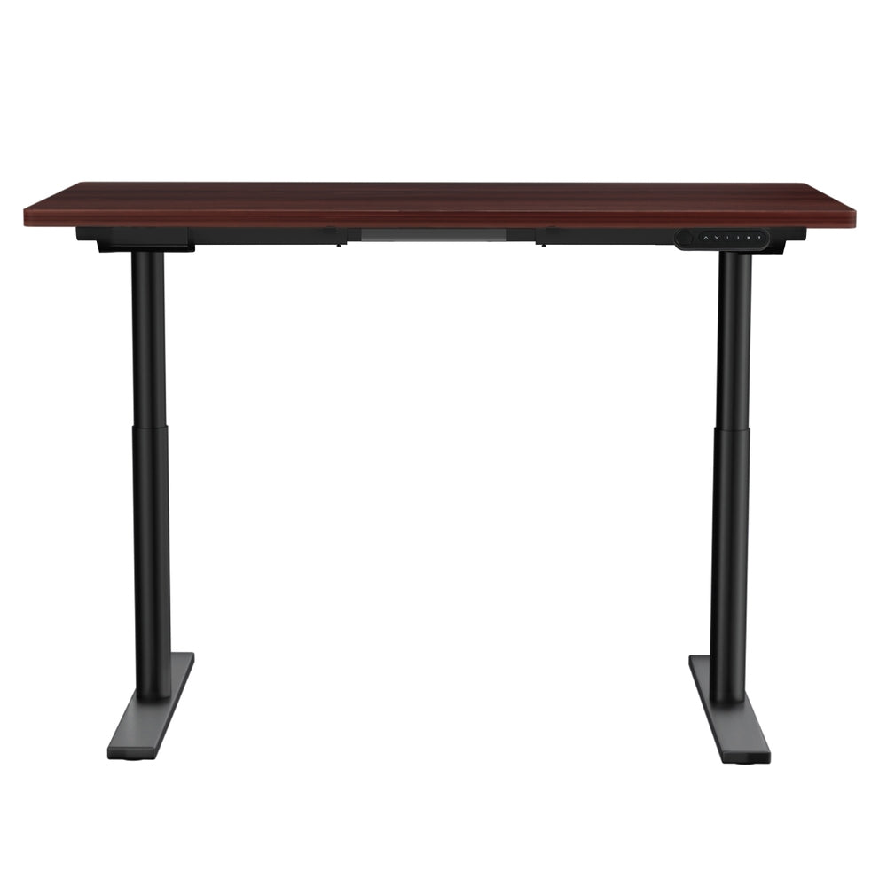 Artiss 120CM Motorised Standing Desk Dual Motor Walnut