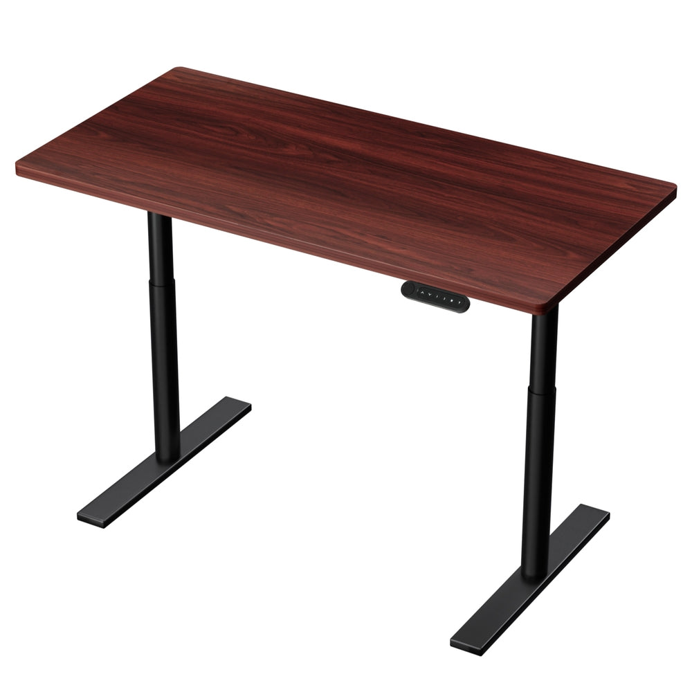 Artiss 120CM Motorised Standing Desk Dual Motor Walnut