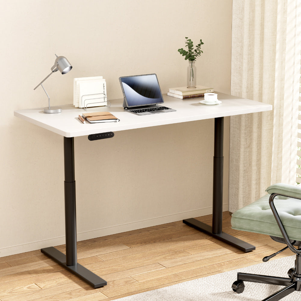 Artiss 120CM Motorised Electric Standing Desk Dual Motor White