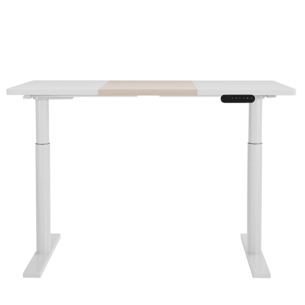 Artiss 120CM Dual Motor Standing Desk White Pine