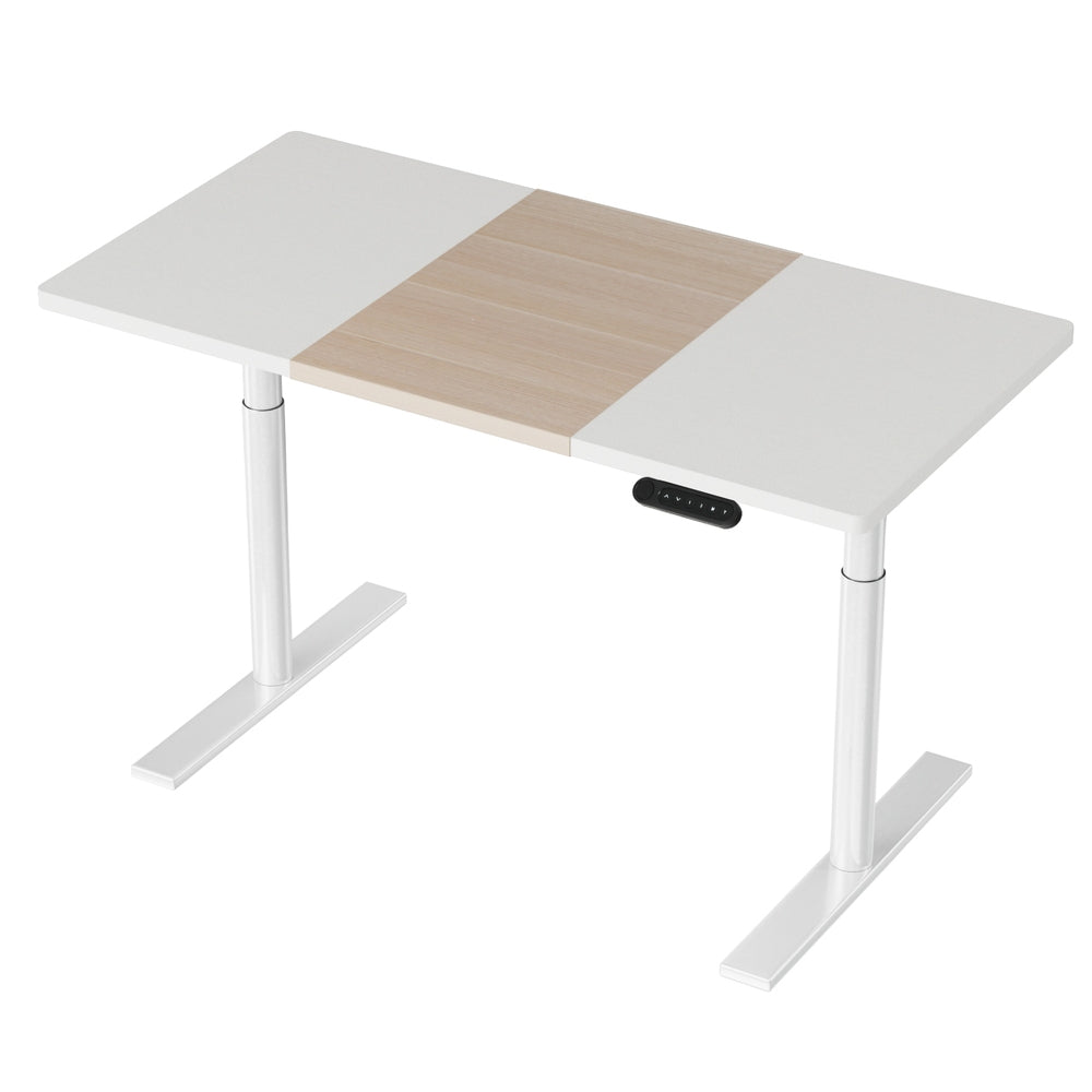 Artiss 120CM Dual Motor Standing Desk White Pine