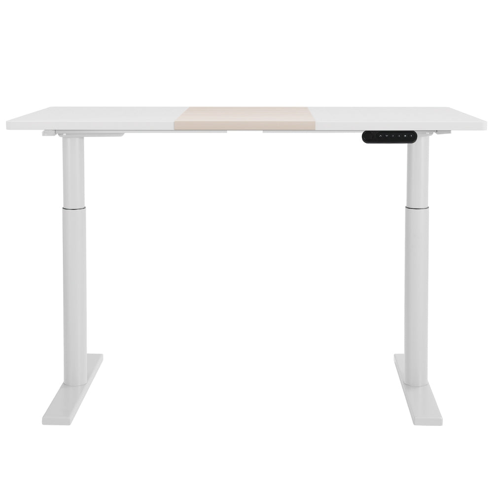 Artiss 140CM Standing Desk Dual Motor Electric White Pine