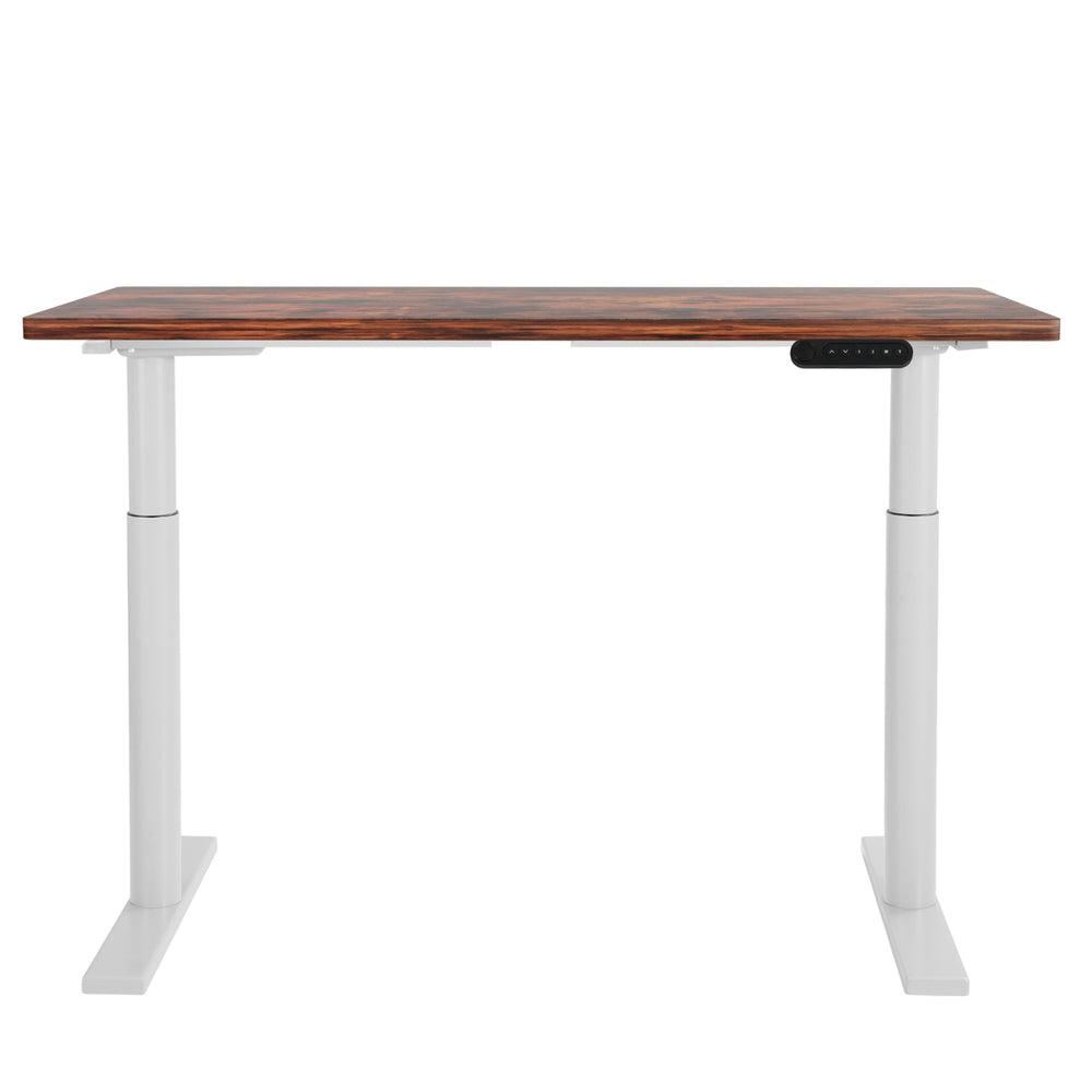 Artiss 120cm Motorised Standing Desk Dual Motor Rustic Brown