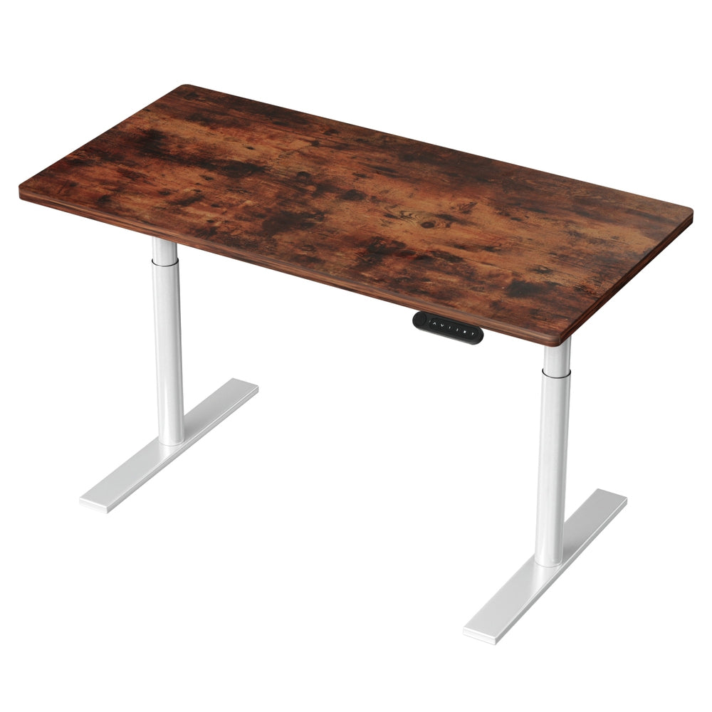 Artiss 120cm Motorised Standing Desk Dual Motor Rustic Brown