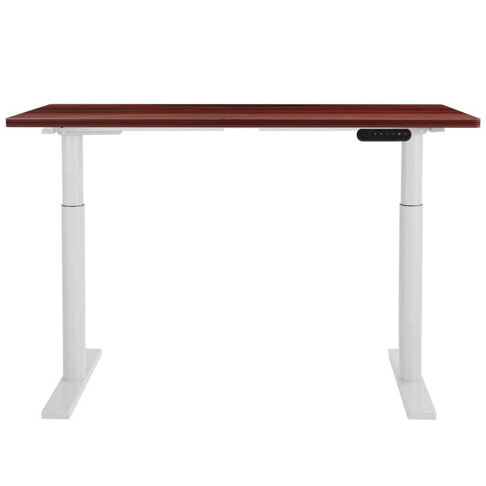 Artiss 140CM Dual Motor Electric Standing Desk Walnut