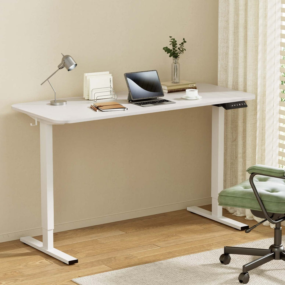 Artiss 140cm Electric Standing Desk Adjustable Height Motorised White