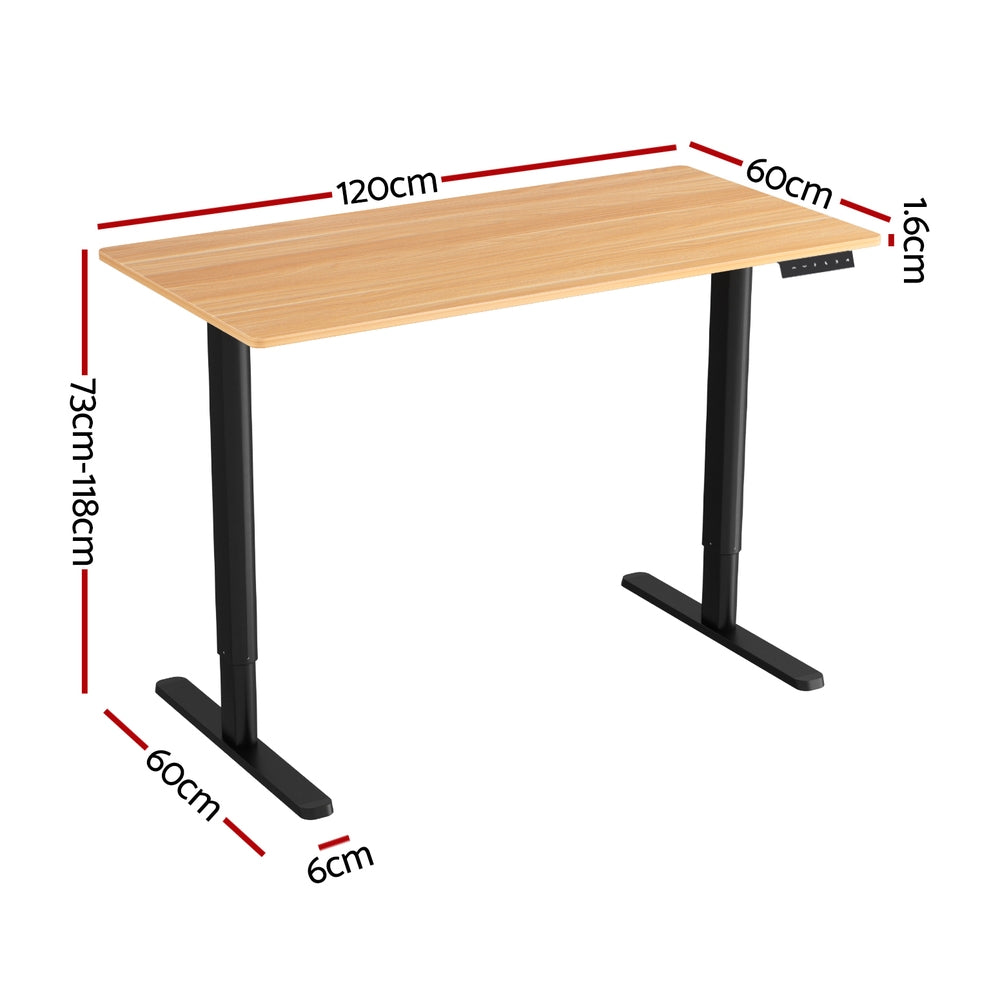 Artiss 120cm Electric Standing Desk Motorised Height Adjustable Home Office