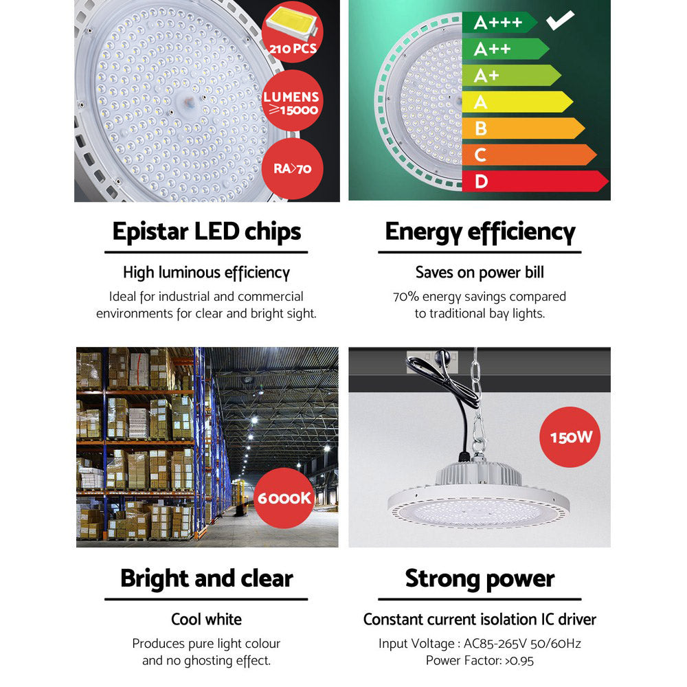 Leier 150W LED High Bay Light UFO Industrial White