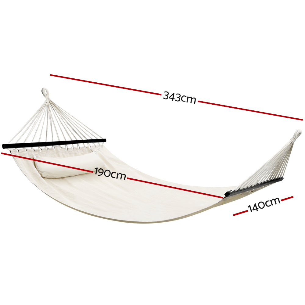 Gardeon 2-Person Hammock Bed Portable Outdoor Camping Chair with Pillow