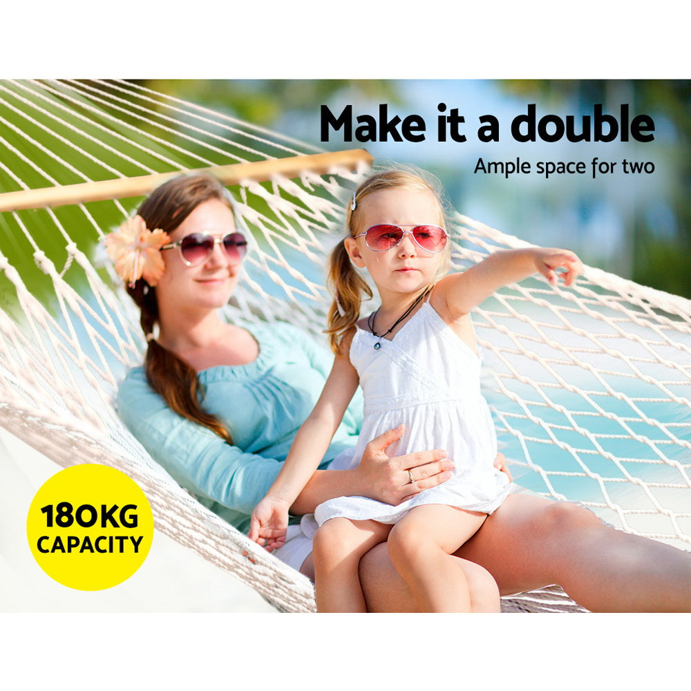 Gardeon 2-Person Mesh Hammock Bed Outdoor Camping Chair