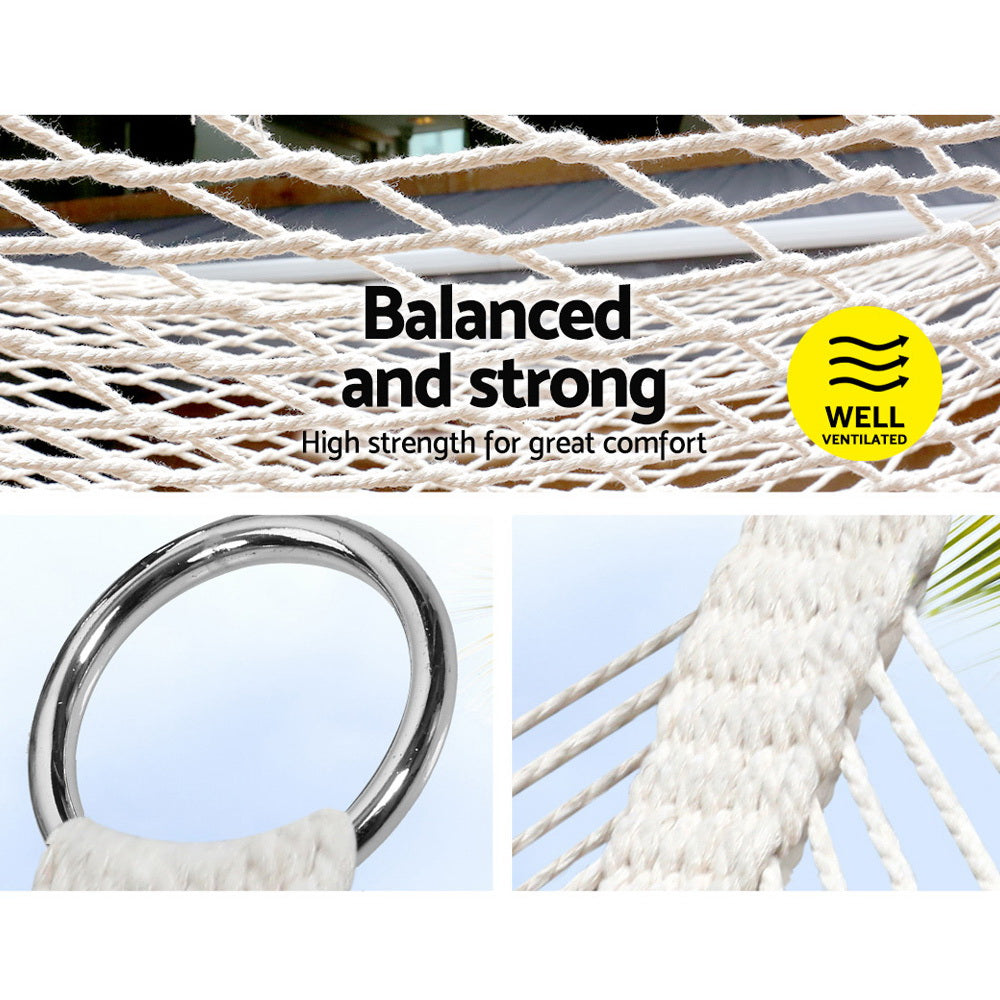 Gardeon 2-Person Mesh Hammock Bed Outdoor Camping Chair