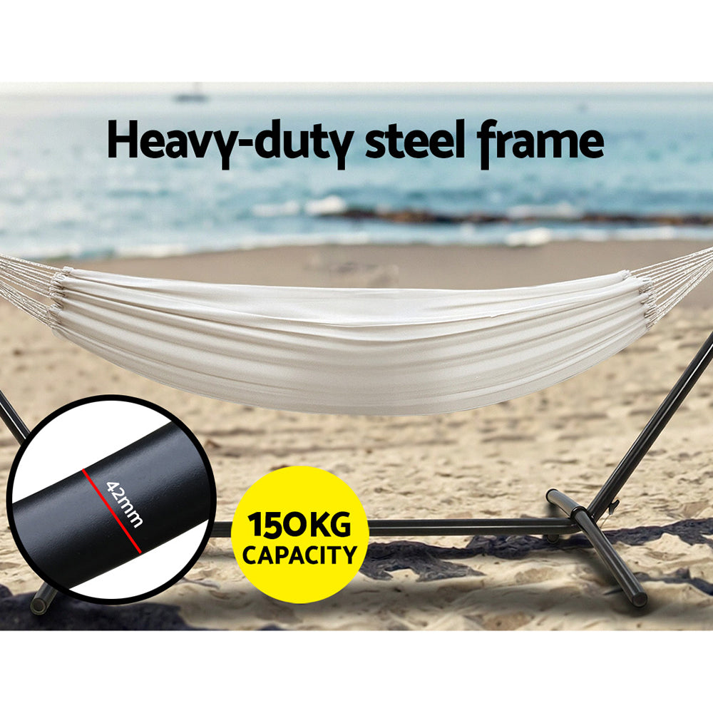 Gardeon Hammock Bed Single Outdoor Lounge with Stand