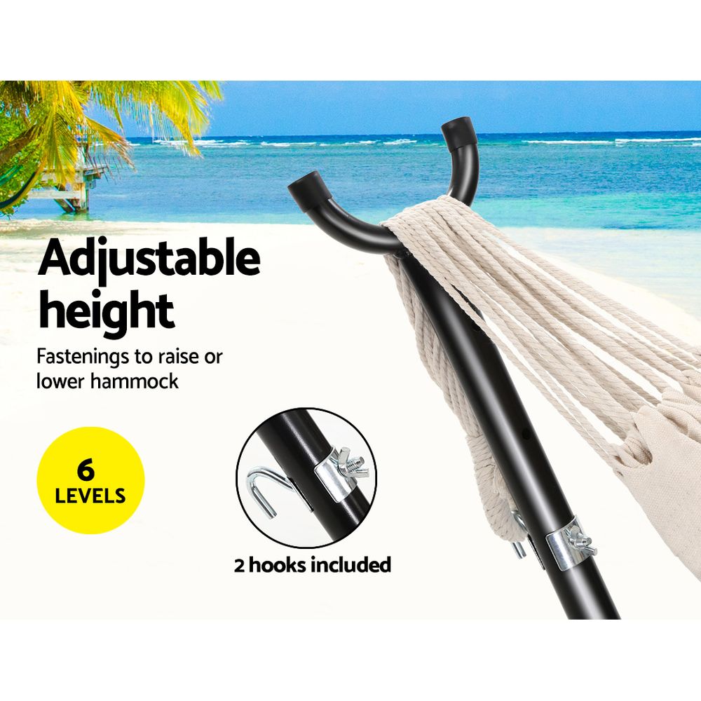 Gardeon Hammock Bed Single Outdoor Lounge with Stand
