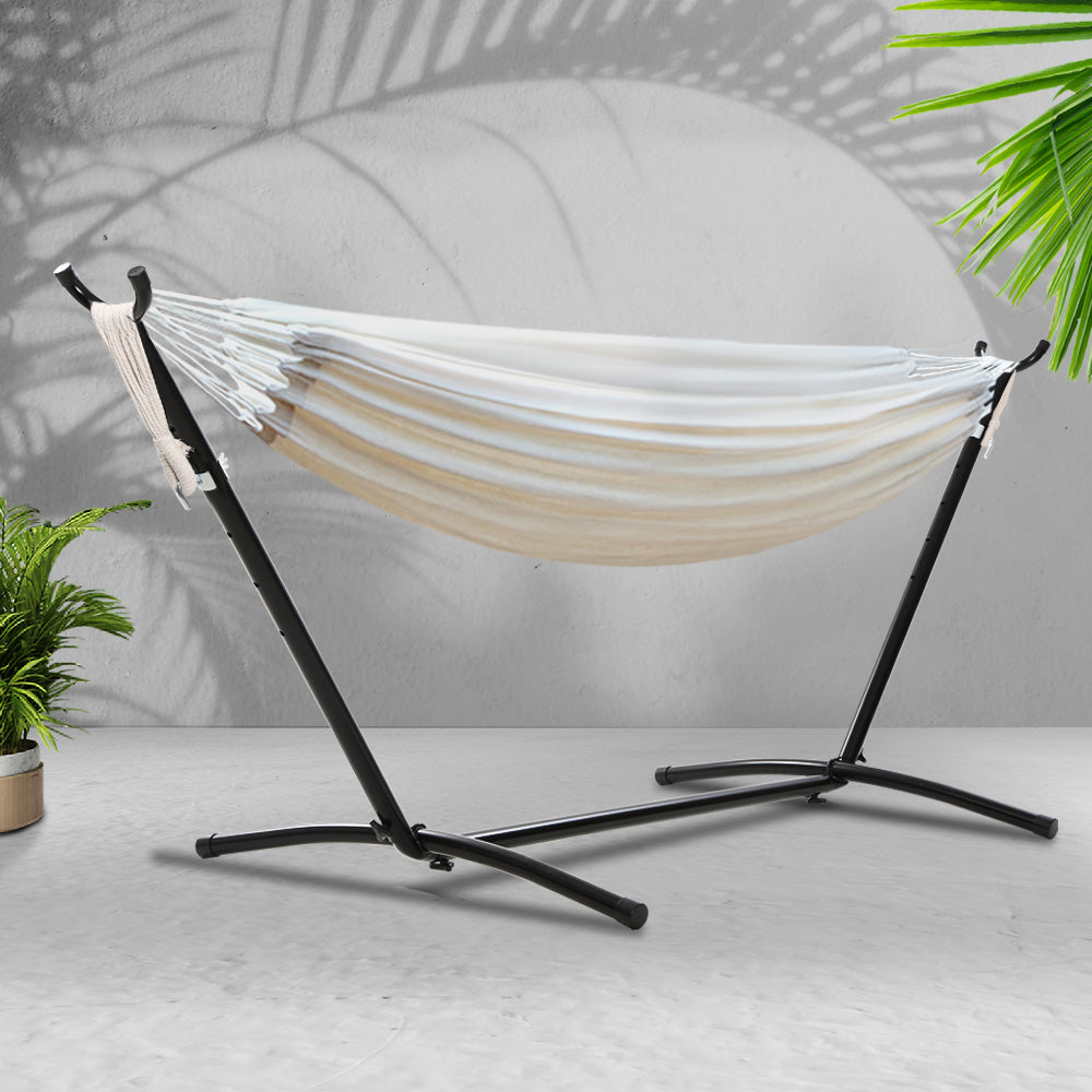 Gardeon Hammock Bed Single Outdoor Lounge with Stand