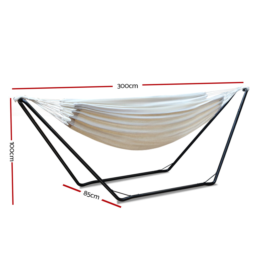 Gardeon Hammock Bed with Stand Outdoor Steel Frame