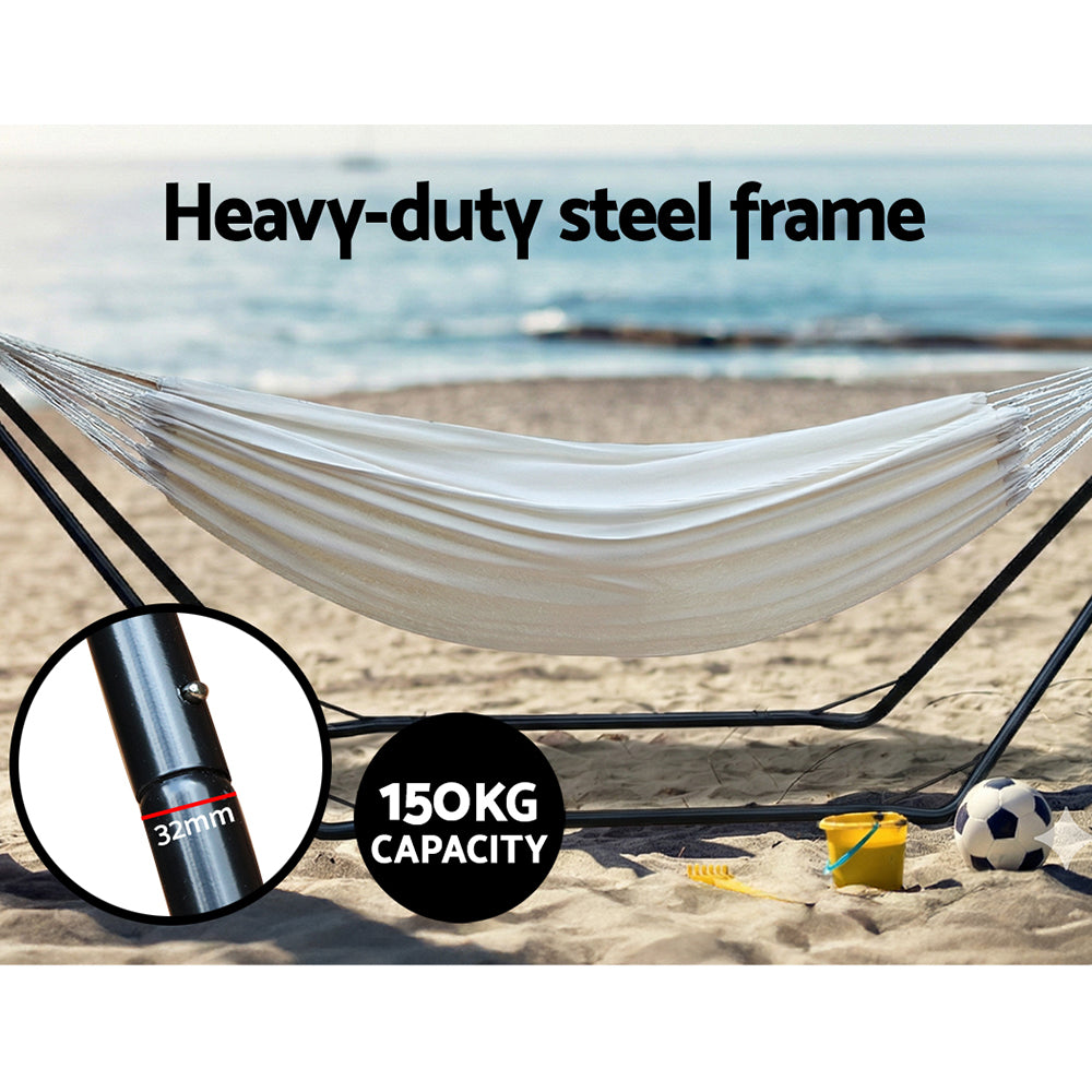 Gardeon Hammock Bed with Stand Outdoor Steel Frame