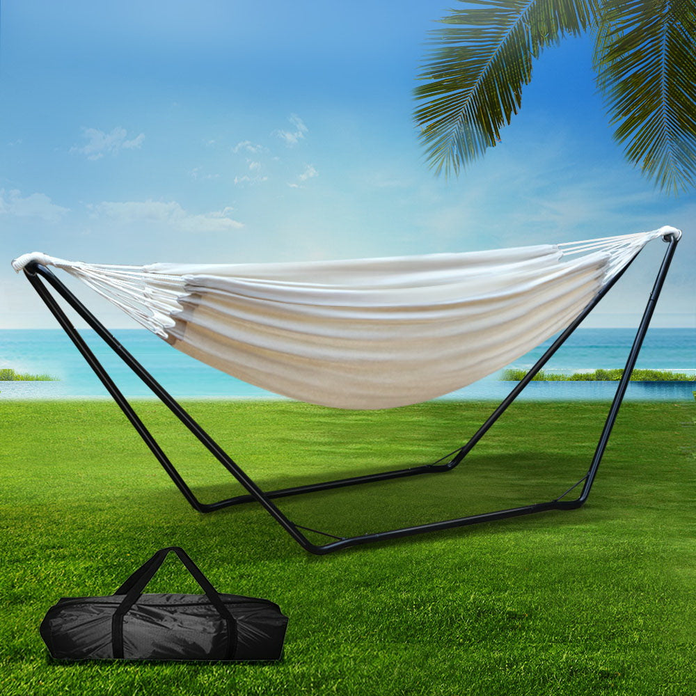 Gardeon Hammock Bed with Stand Outdoor Steel Frame
