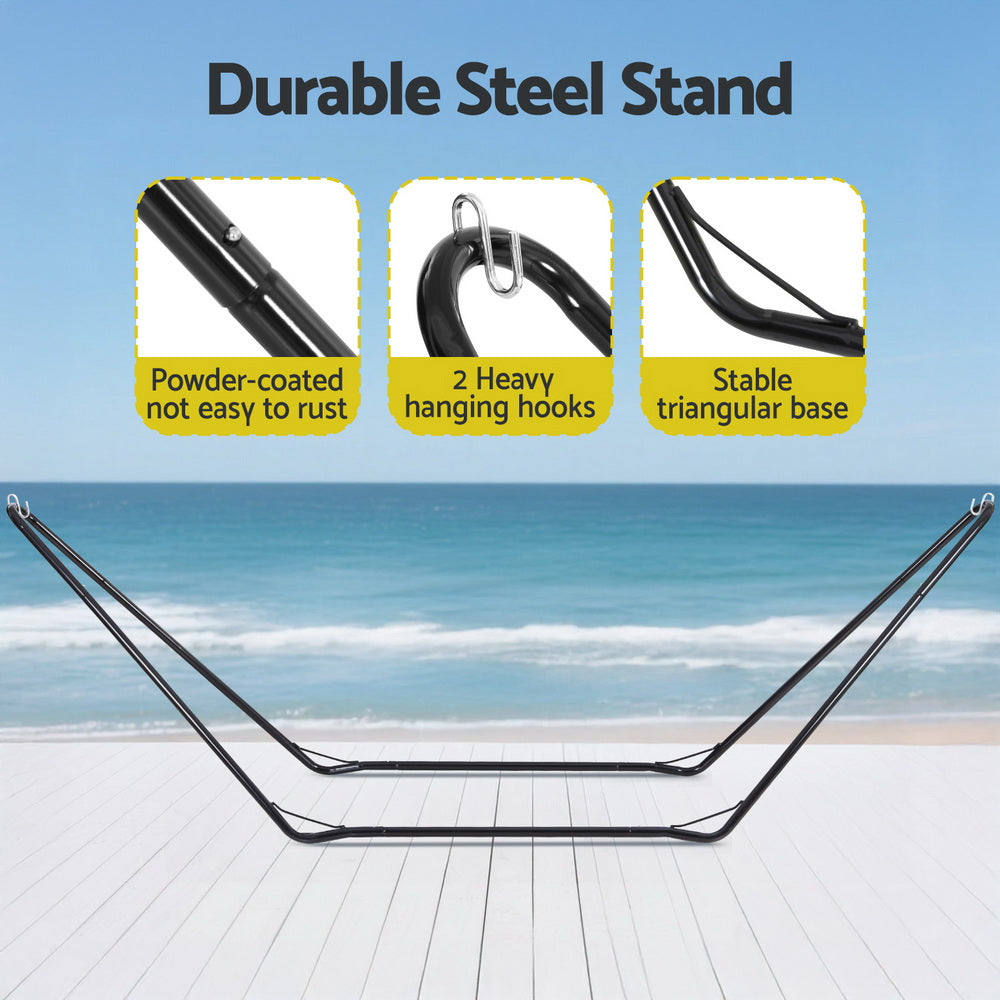 Gardeon Outdoor Hammock Stand Steel Frame Garden