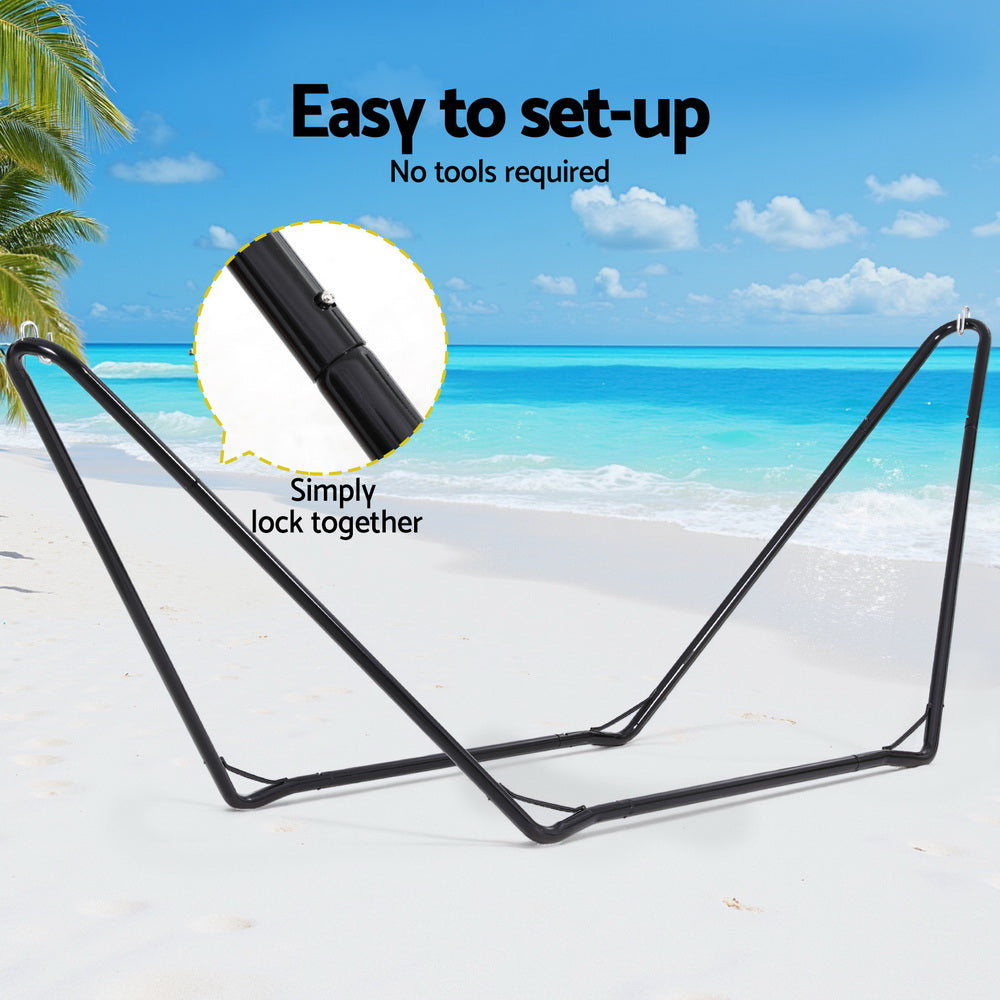 Gardeon Outdoor Hammock Stand Steel Frame Garden