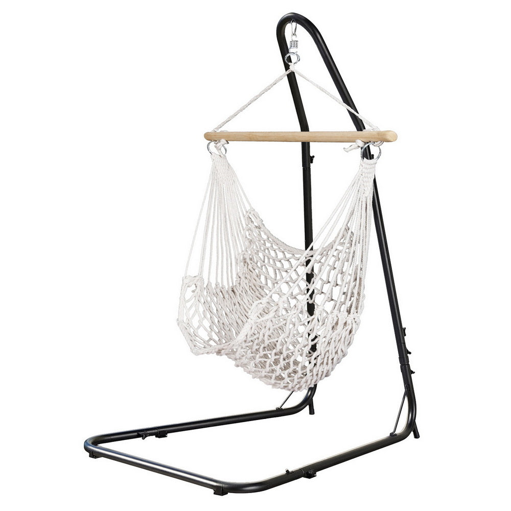 Gardeon Hammock Chair with Steel Stand Indoor Outdoor