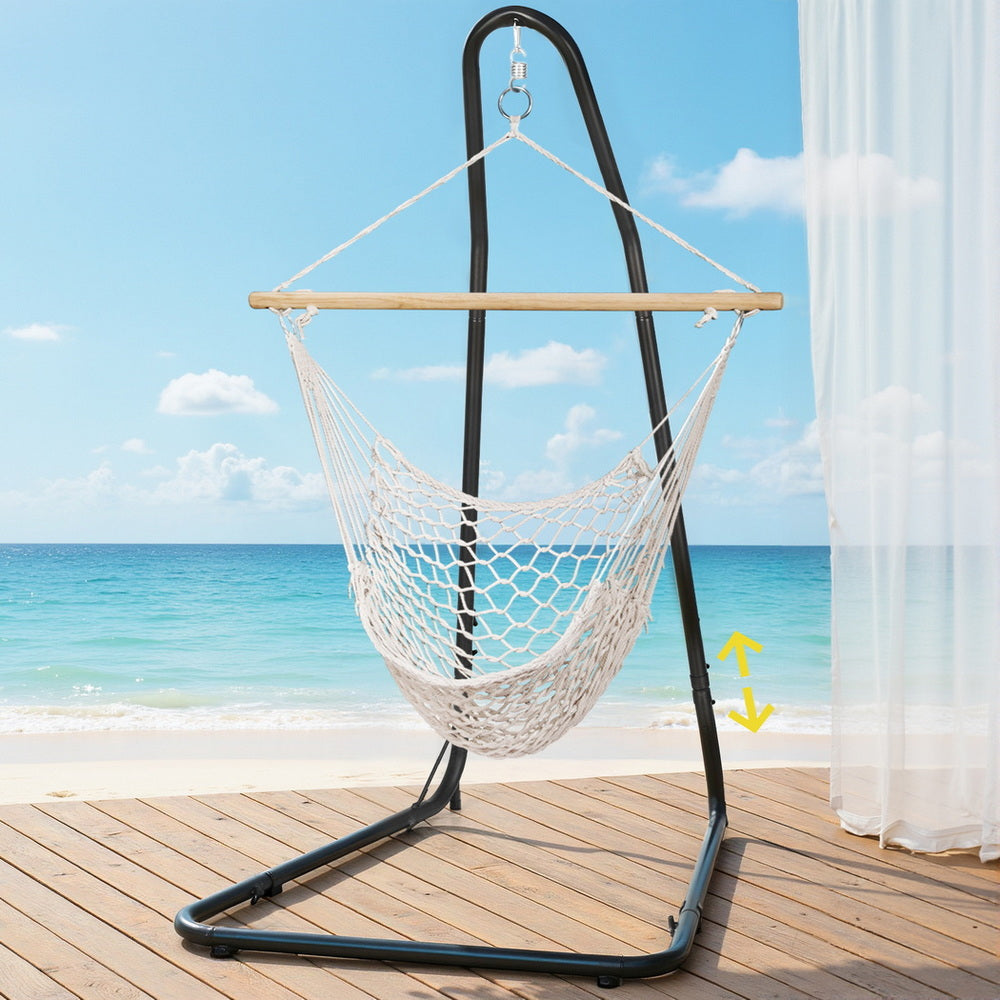 Gardeon Hammock Chair with Steel Stand Indoor Outdoor