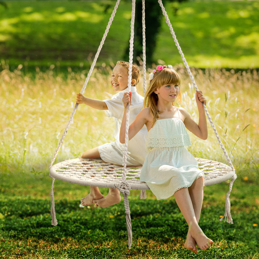 Gardeon 100cm Hammock Chair Outdoor/Indoor Tree Swing Nest Web
