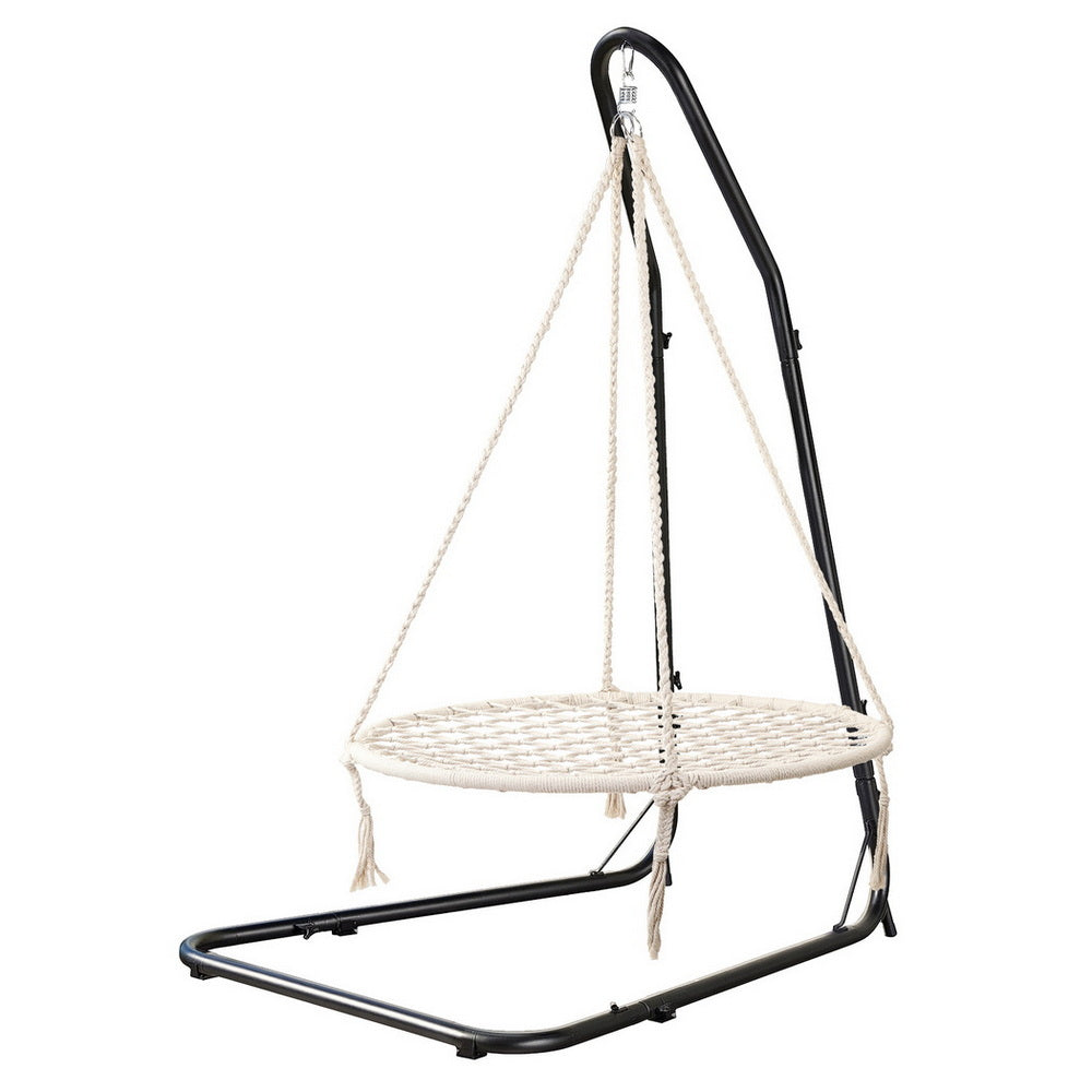 Gardeon Hammock Hanging Chair with Steel Stand Indoor Outdoor