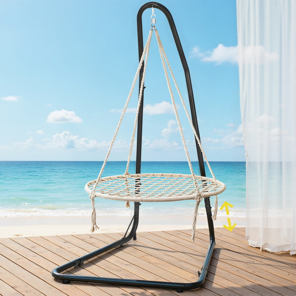 Gardeon Hammock Hanging Chair with Steel Stand Indoor Outdoor