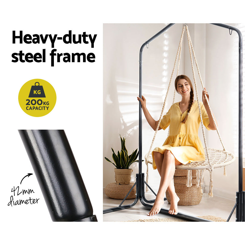 Nest 100cm Hammock Chair with Stand Outdoor Swing